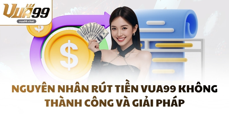 Nguyên nhân rút tiền VUA99 không thành công và giải pháp
